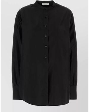 The Row Silk Blouse - Black