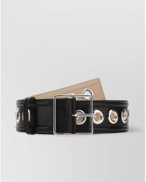 McQueen Leather Belt - Black