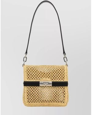 Dolce & Gabbana Raffia Shoulder Bag - Metallic