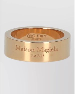Maison Margiela Wide Band Ring Polished Finish Design - Natural
