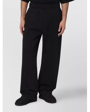Entire studios Wide Leg Cotton Joggers With Back Pocket - Black
