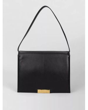 Jil Sander Leather Shoulder Bag - Black
