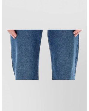 Prada Crew Neck Knit Jumper Long Sleeves Ribbed - Blue