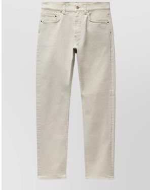 Versace Denim Tapered Jeans - Natural