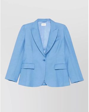 P.A.R.O.S.H. Single-Breasted Blazer - Blue