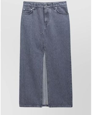 Filippa K Denim High-Rise Maxi Skirt - Blue