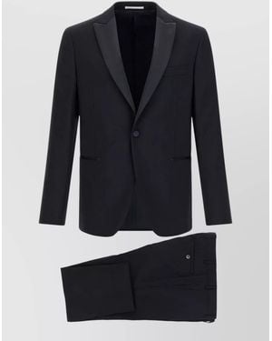 Pal Zileri Wool Tailored Trousers - Blue
