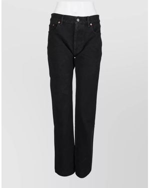 Saint Laurent Denim Flared Trousers - Black