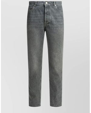 Brunello Cucinelli Straight Cut Denim Jeans Five Pocket Design - Gray