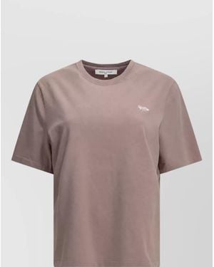 Maison Kitsuné Organic Cotton Crew-Neck T-Shirt - Multicolor