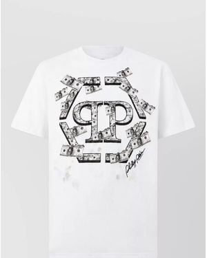 Philipp Plein Cotton Printed T-Shirt - White
