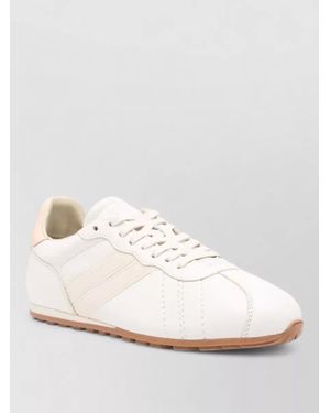 Woolrich Leather Low-Top Trainers - Natural