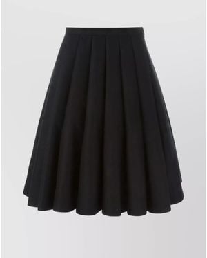 Junya Watanabe Pleated Maxi Skirt - Black