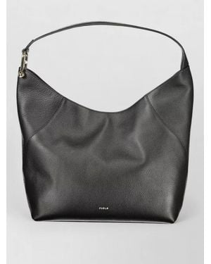 Furla Leather Shoulder Bag - Gray