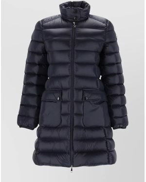 Moncler Genet Long Down Coat - Blue