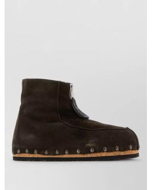 Magliano Suede Leather Ankle Boots - Brown