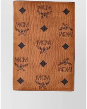 MCM Bi Fold Wallet Compact Cardholder Design - Brown