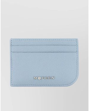 McQueen Leather Cardholder - Blue