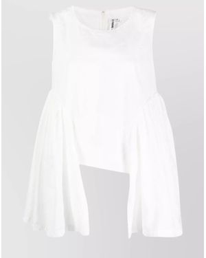 Comme des Garçons Asymmetric Draped Tank Top - White