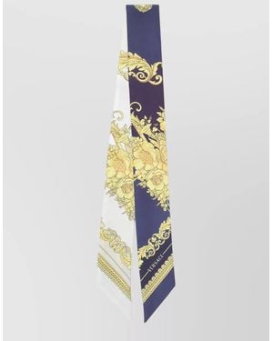 Versace Silk Floral-Print Bandeau - White
