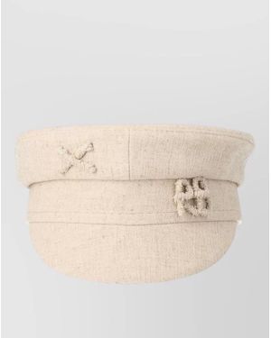 Ruslan Baginskiy Linen Baker Boy Cap - Natural