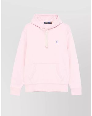 Ralph Lauren Logo Hoodie With Drawstring Hood - Pink