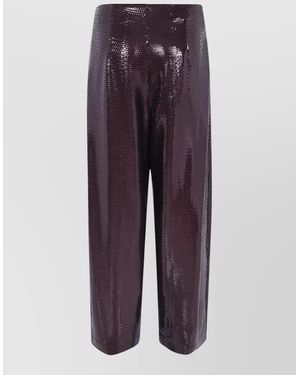 Alberta Ferretti Wide-Leg Trousers - Purple