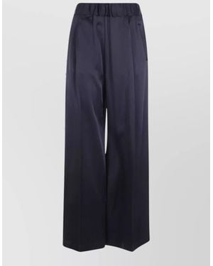 Semicouture Wide-Leg Pants - Blue
