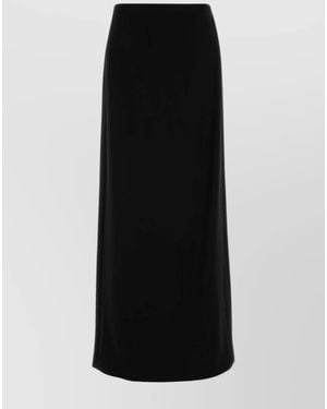 Fendi Wool Straight Skirt - Black