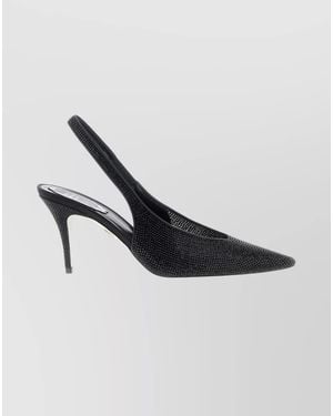 Rene Caovilla Glass Slingback Pumps - Black