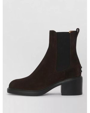 Tod's Suede Ankle Boots - Black