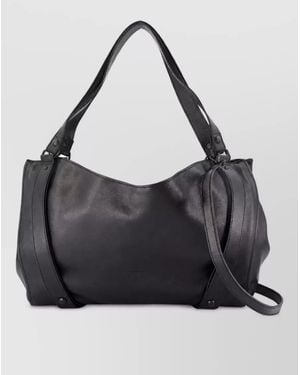 DIESEL Leather Shoulder Bag - Black
