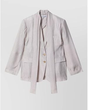 Acne Studios Tailored Jacket Back Vent Button Cuffs - Multicolor