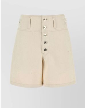 Jil Sander Denim Bermuda Shorts - Natural