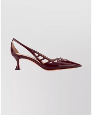 Santoni Leather Court Shoes - Pink