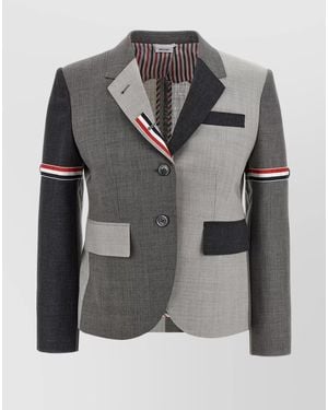 Thom Browne Mix And Match Patch Pocket Blazer - Grey