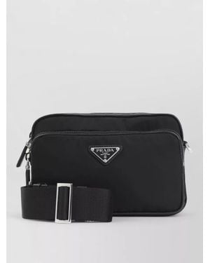 Prada Re Nylon Rectangular Crossbody Bag - Black