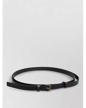 Dolce & Gabbana Calf Leather Belt Metal Buckle - Grey