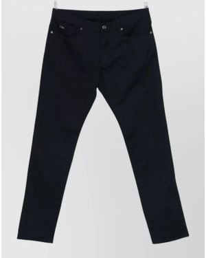 Emporio Armani Cotton Denim Jeans Trousers Belt Loops - Blue