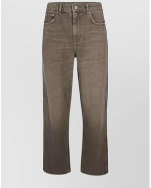 Represent Denim Baggy Straight-Leg Jeans - Grey