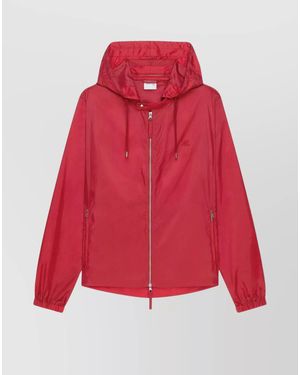 Courreges Hooded Bomber Jacket - Red