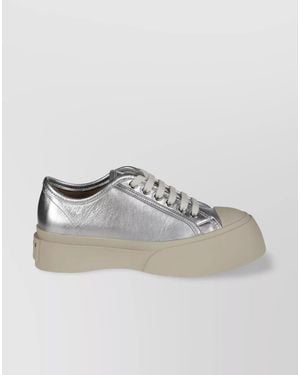 Marni Leather Low-Top Trainers - Grey