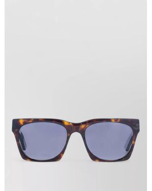 Facehide Square Sunglasses Tinted Lenses Tortoiseshell Frame - Blue