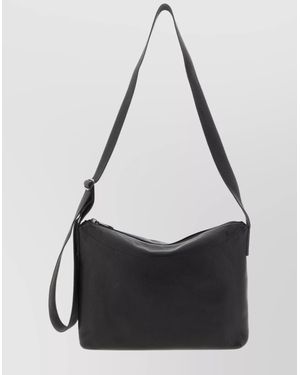 Lemaire Small Rectangular Crossbody Bag With Adjustable Strap - Black