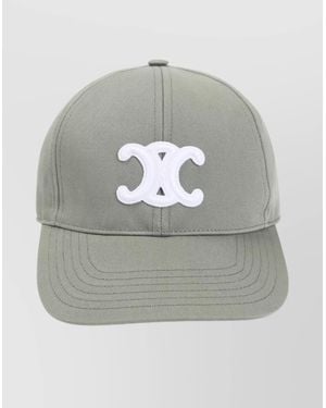 Celine Triomphe Baseball Cap Curved Brim - Grey