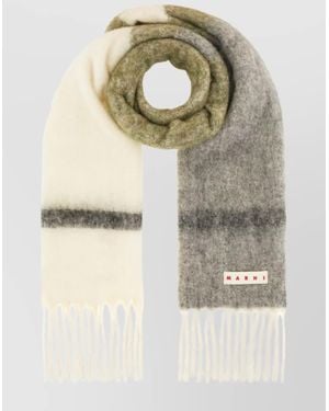 Marni Mohair Alpaca Scarf - Natural