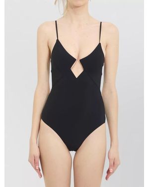 Zimmermann Roselight Diamond Cutout One Piece Swimsuit - Black
