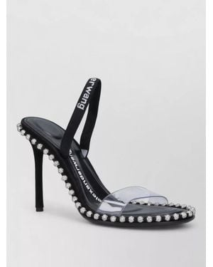 Alexander Wang High Heel Sandals Slingback Transparent Strap - Black