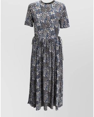 Weekend by Maxmara Fascino Long Cotton Dress A Line - Grey