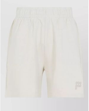 PANGAIA Mid Length Shorts Side Pockets - White
